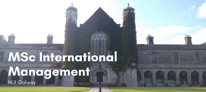 MSc International Management at NUI Galway