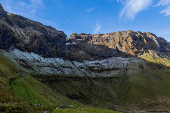 Mountain with blue sky