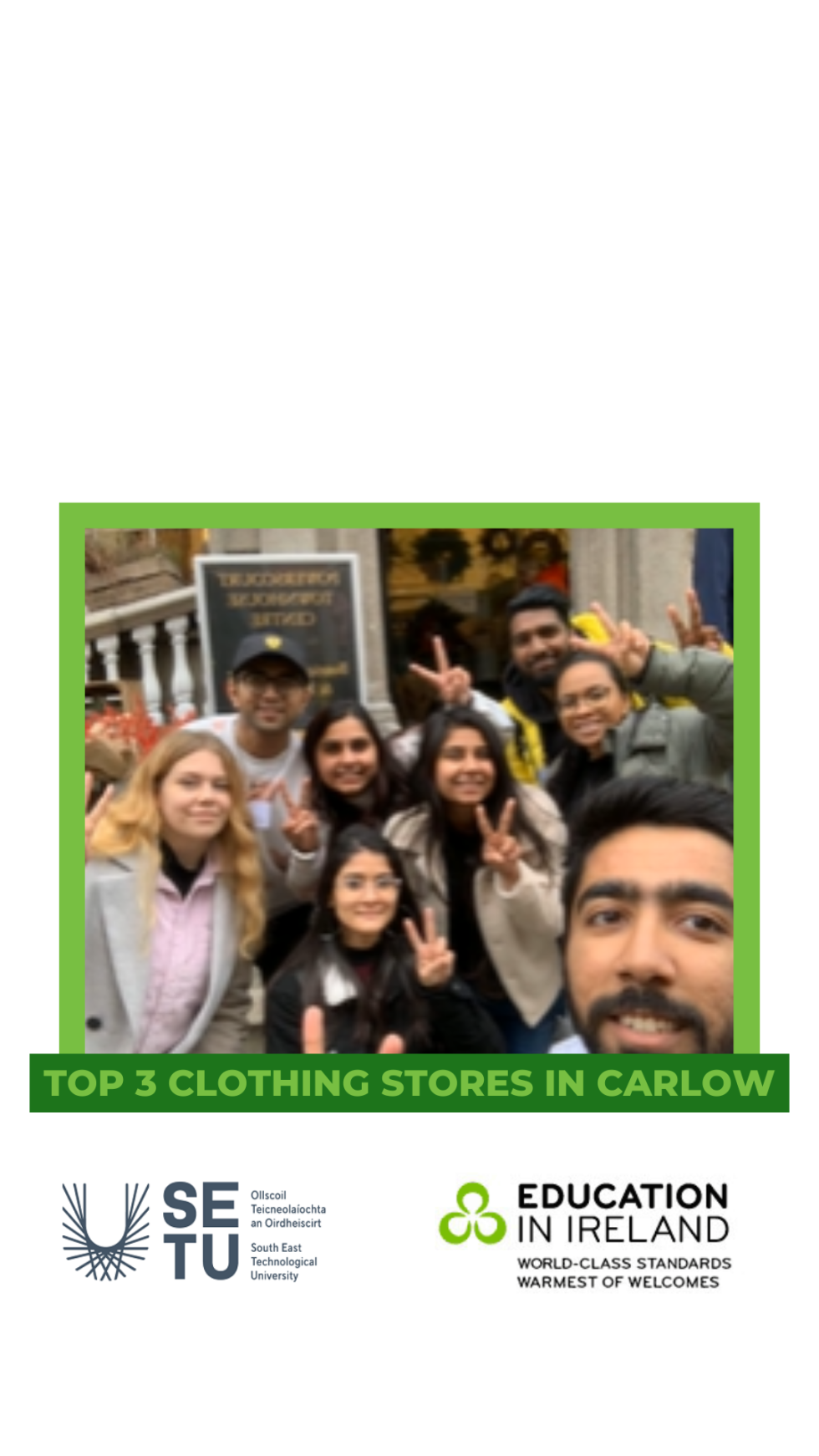 Top 3 clothing stores in Carlow Study in Ireland Education in