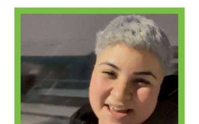 First snow on my hair